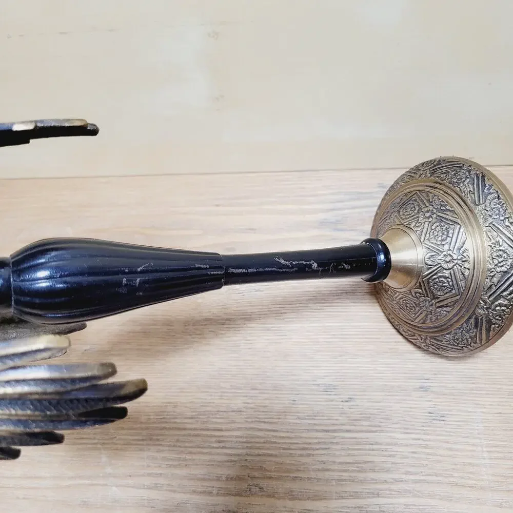 Vintage Palm Tree Brass Candle Stick Holder 13